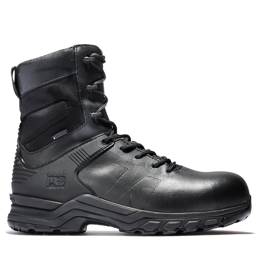 Timberland Mens Work Boots PRO® Hypercharge 8" Comp Toe - Black - India BE4619532